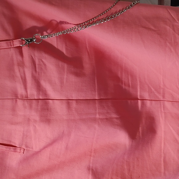 We Wore What NWT side chain sexy festival mini skirt. Light Denim 100% cotton - Picture 4 of 4